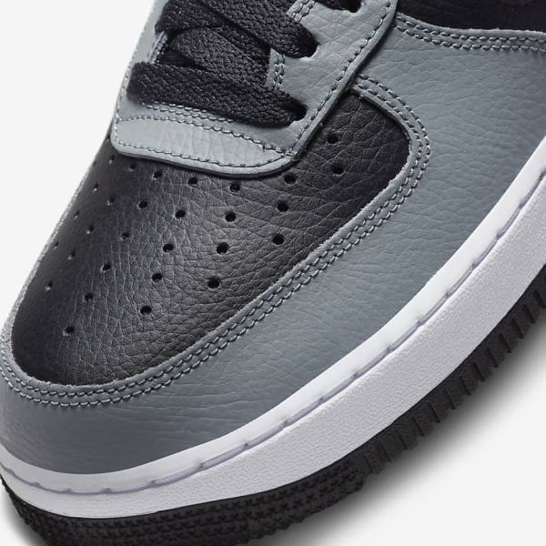 Black / Grey / White Men's Nike Air Force 1 07 LV8 Sneakers | NK549UOV