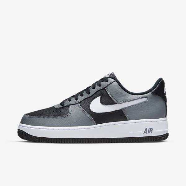 Black / Grey / White Men\'s Nike Air Force 1 07 LV8 Sneakers | NK549UOV