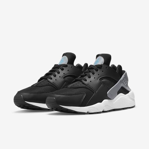 Black / Grey / White Men's Nike Air Huarache J22 Sneakers | NK947PLH