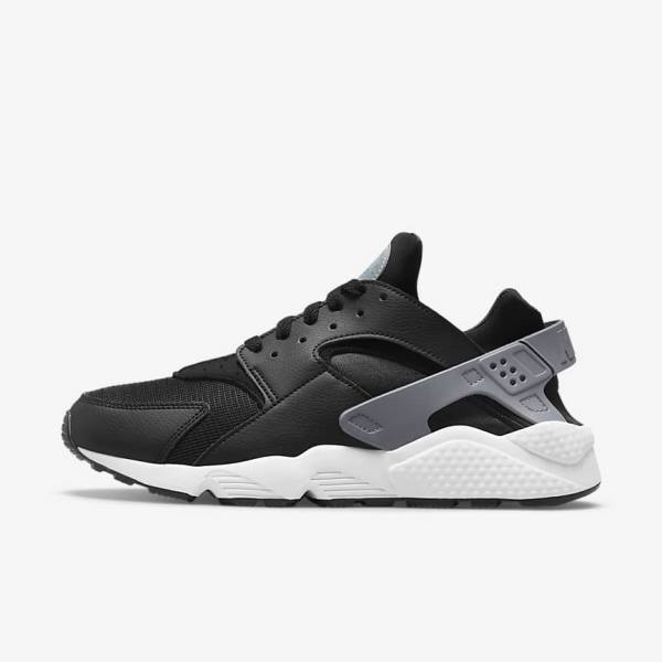 Black / Grey / White Men\'s Nike Air Huarache J22 Sneakers | NK947PLH