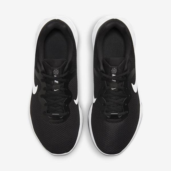 Black / Grey / White Men's Nike Revolution 6 (Extra Wide) Running Shoes | NK635ZTY