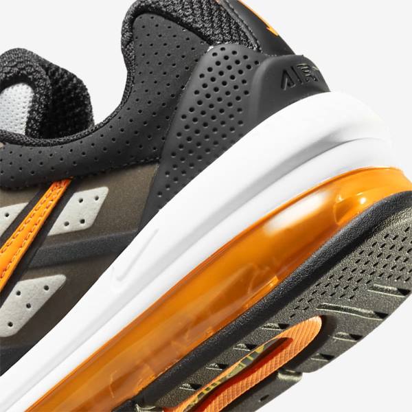 Black / Grey / White / Orange Kids' Nike Air Max Genome Older Sneakers | NK518RSA