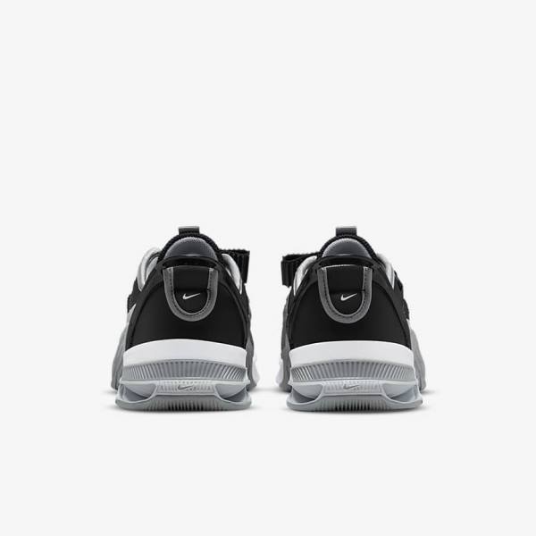 Black / Grey / White / Platinum Women's Nike Metcon 7 FlyEase Training Shoes | NK960EDX