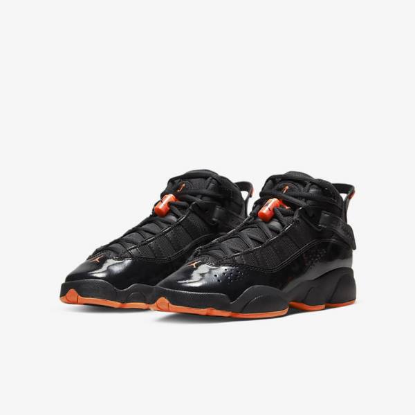 Black Kids' Nike Jordan 6 Rings Older Sneakers | NK092LTJ