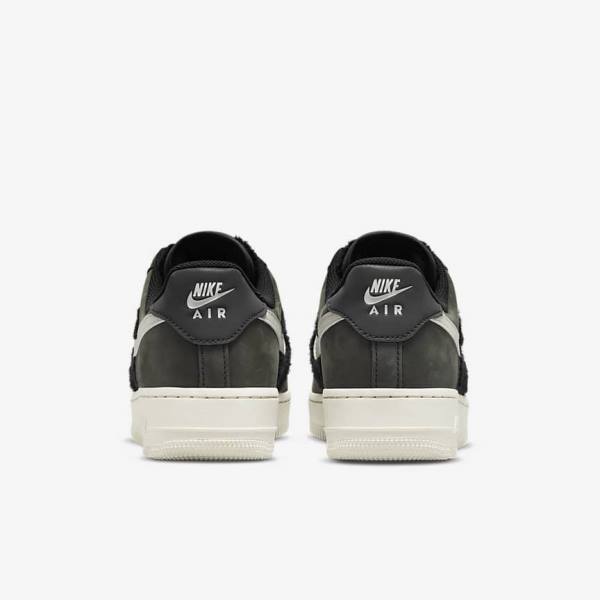 Black / Light Beige Women's Nike Air Force 1 Sneakers | NK139VMO