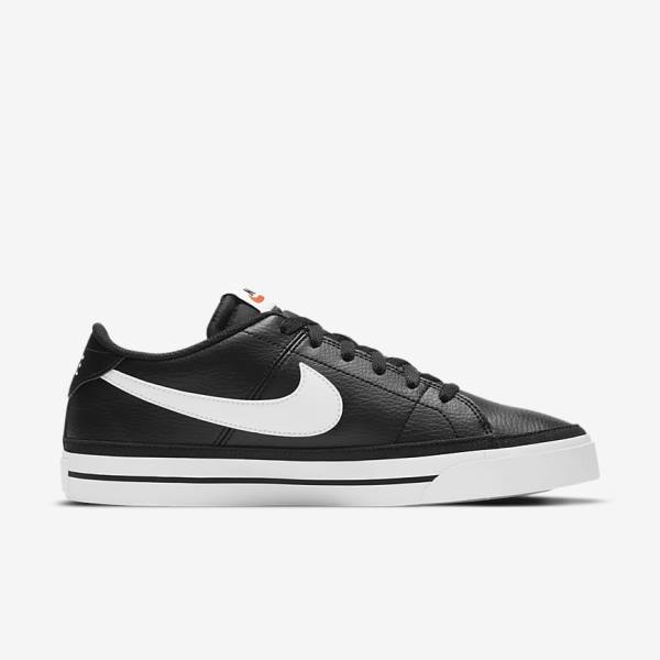 Black / Light Brown / White Men's Nike NikeCourt Legacy Sneakers | NK472GWV