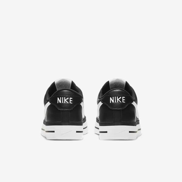 Black / Light Brown / White Men's Nike NikeCourt Legacy Sneakers | NK472GWV