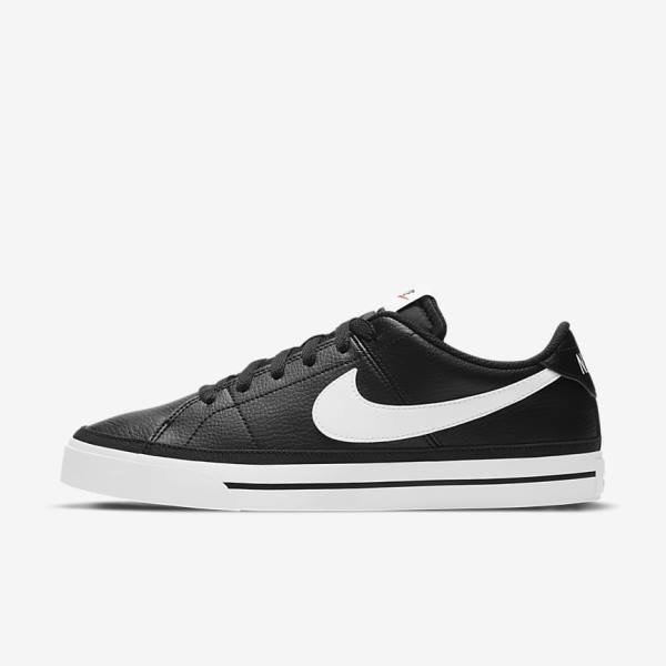 Black / Light Brown / White Men\'s Nike NikeCourt Legacy Sneakers | NK472GWV