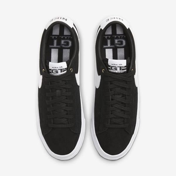 Black / Light Brown / White Men's Nike SB Zoom Blazer Low Pro GT Sneakers | NK015ZQJ