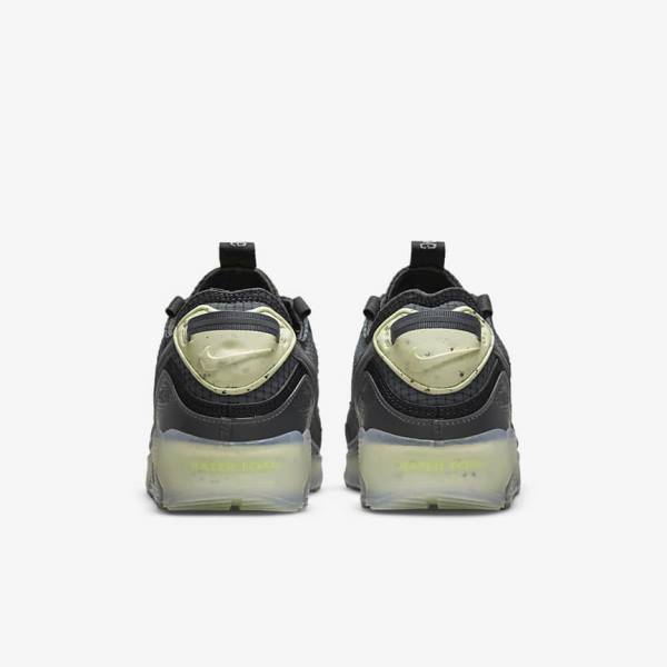 Black / Light Green / Dark Grey Men's Nike Air Max Terrascape 90 Sneakers | NK159UON