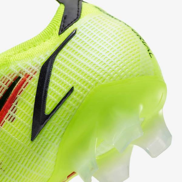 Black / Light Red Men's Nike Mercurial Vapor 14 Elite FG Firm-Ground Football Shoes | NK937UKF