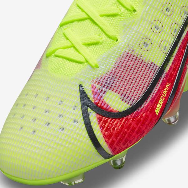 Black / Light Red Women's Nike Mercurial Vapor 14 Elite SG-Pro AC Soft-Ground Football Shoes | NK243ELD