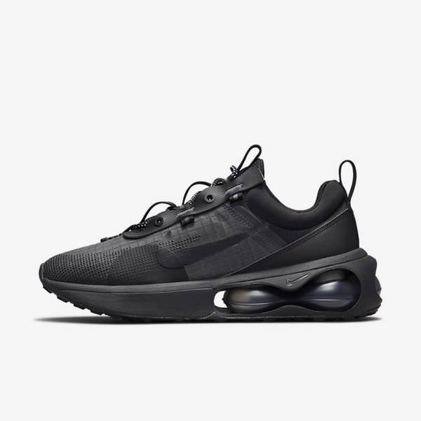 Black Men\'s Nike Air Max 2021 Sneakers | NK243ZBC