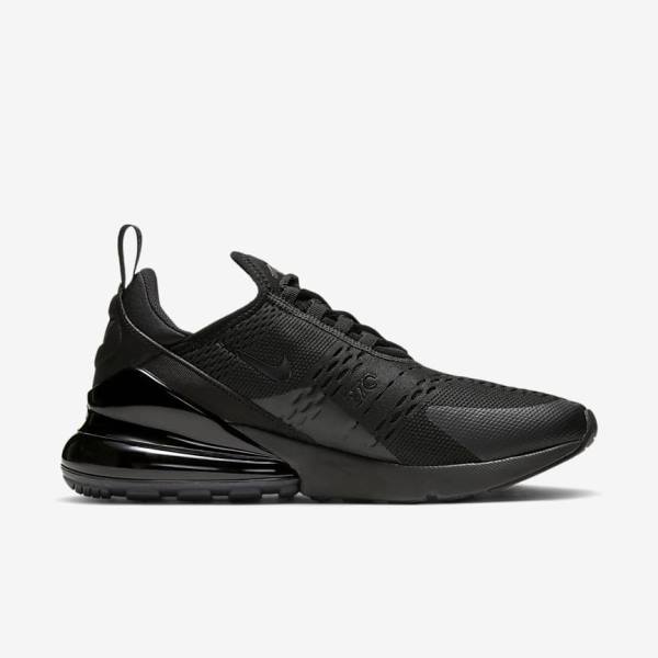 Black Men's Nike Air Max 270 Sneakers | NK495UNM