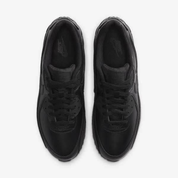 Black Men's Nike Air Max 90 LTR Sneakers | NK245PLS