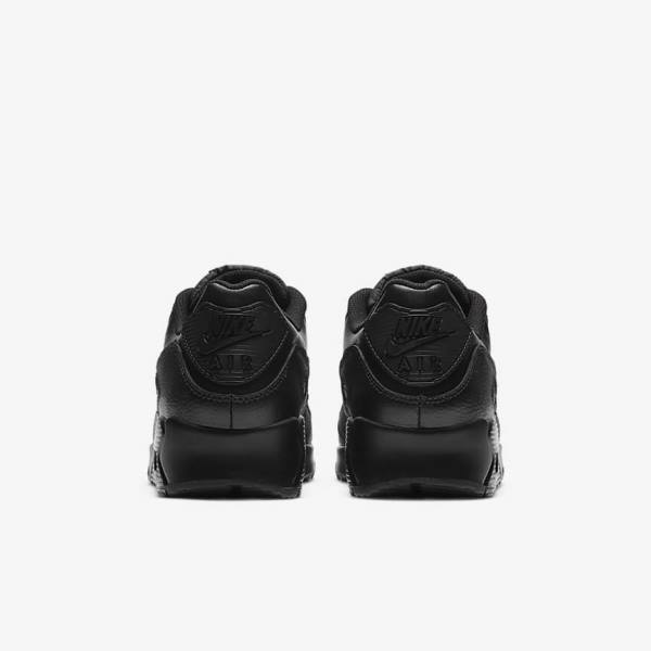 Black Men's Nike Air Max 90 LTR Sneakers | NK245PLS