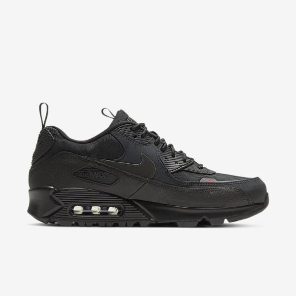 Black Men's Nike Air Max 90 Surplus Sneakers | NK093JBZ