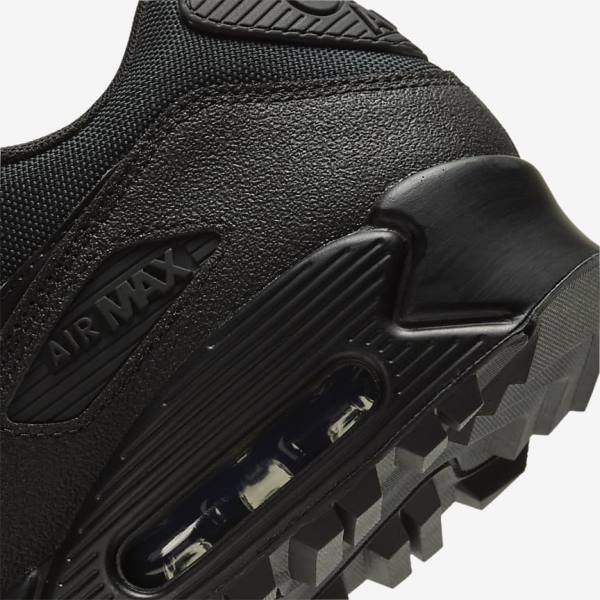 Black Men's Nike Air Max 90 Surplus Sneakers | NK093JBZ