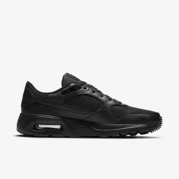 Black Men's Nike Air Max SC Sneakers | NK067OYR