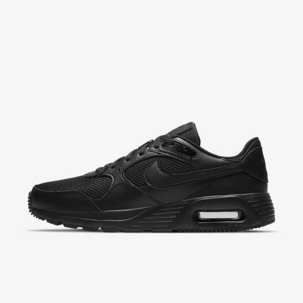 Black Men\'s Nike Air Max SC Sneakers | NK067OYR