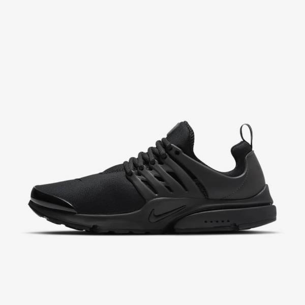 Black Men\'s Nike Air Presto Sneakers | NK901UVE