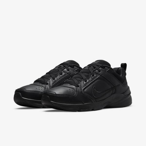 Black Men's Nike Defy All Day Sneakers | NK486QXG