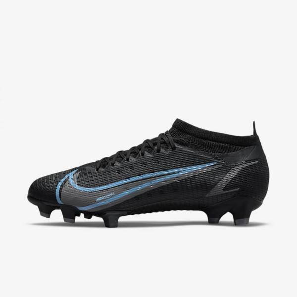 Black Men\'s Nike Mercurial Vapor 14 Pro FG Firm-Ground Football Shoes | NK591YBI