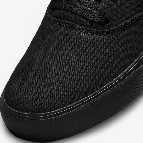 Black Men's Nike SB Chron 2 Canvas Skate Shoes | NK012NIZ