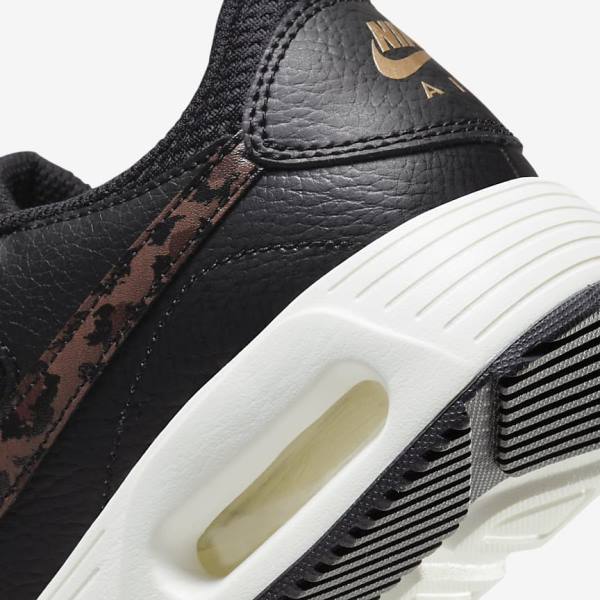 Black / Metal Gold / Brown Women's Nike Air Max SC Sneakers | NK657MJQ