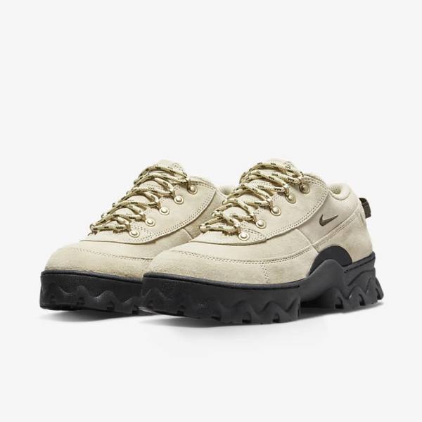 Black / Metal Gold / Khaki Women's Nike Lahar Low Sneakers | NK126UGK