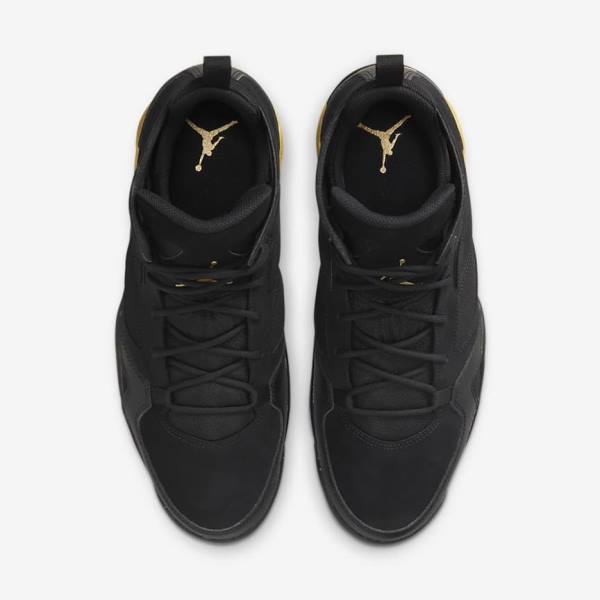 Black / Metal Gold Men's Nike Jordan Flight Club 91 Sneakers | NK145YSL