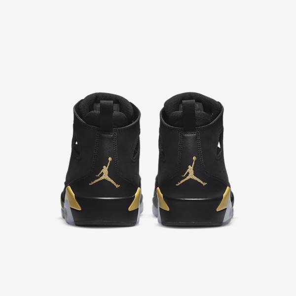 Black / Metal Gold Men's Nike Jordan Flight Club 91 Sneakers | NK145YSL