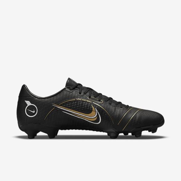 Black / Metal Silver / Grey / Metal Gold Women's Nike Mercurial Vapor 14 Academy MG Multi-Ground Football Shoes | NK153HVL