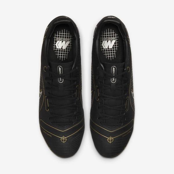 Black / Metal Silver / Grey / Metal Gold Women's Nike Mercurial Vapor 14 Academy MG Multi-Ground Football Shoes | NK153HVL