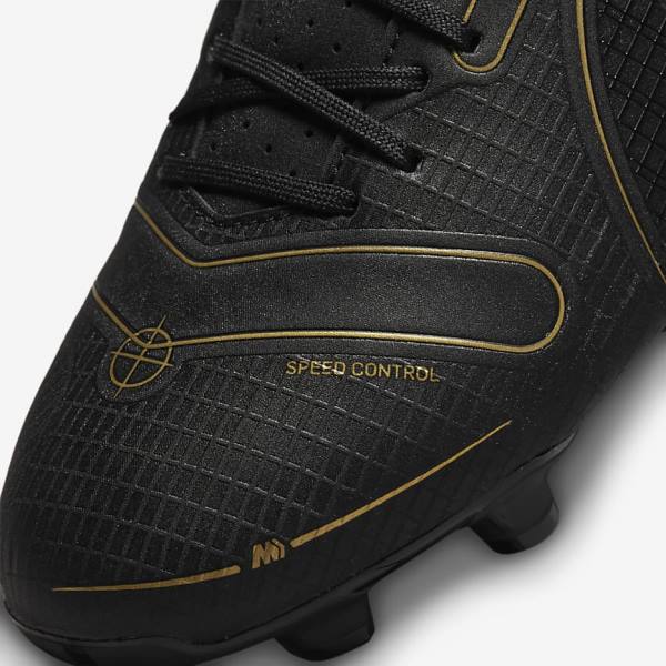 Black / Metal Silver / Grey / Metal Gold Women's Nike Mercurial Vapor 14 Academy MG Multi-Ground Football Shoes | NK153HVL