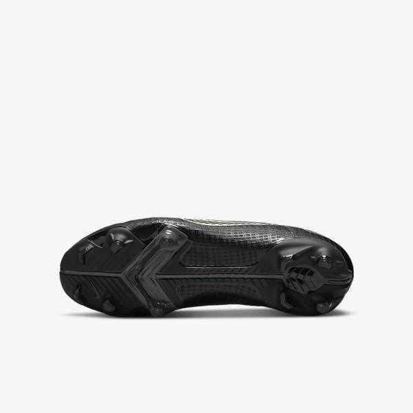 Black / Metal Silver / Grey / Metal Gold Kids' Nike Jr. Mercurial Vapor 14 Academy MG Older Multi-Ground Football Shoes | NK184GWK