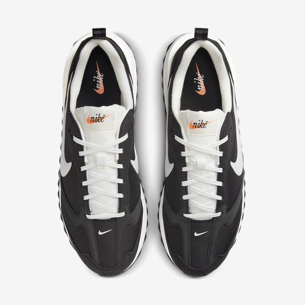 Black / Metal Silver / Orange / White Men's Nike Air Max Dawn Sneakers | NK137DQM