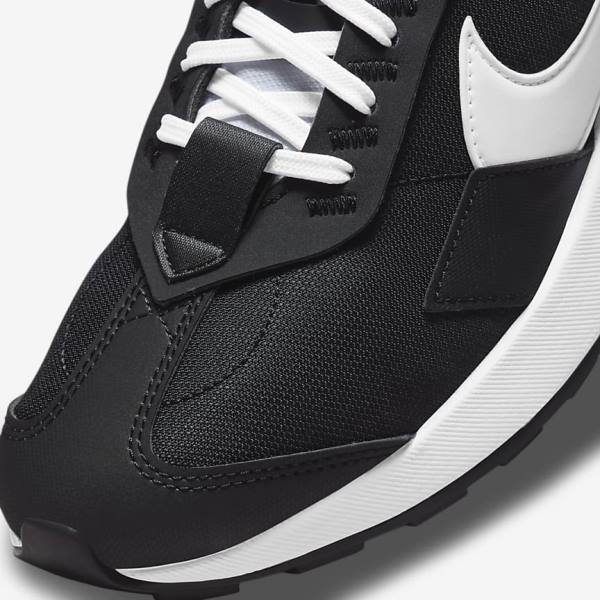 Black / Metal Silver / White Women's Nike Air Max Pre-Day Sneakers | NK318AVC