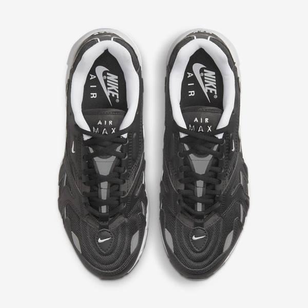 Black / Metal Silver / White Women's Nike Air Max 96 2 Sneakers | NK734KCL