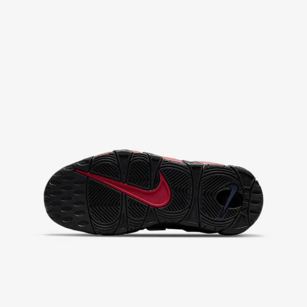 Black / Navy / White / Red Kids' Nike Air More Uptempo Older Sneakers | NK289KTA