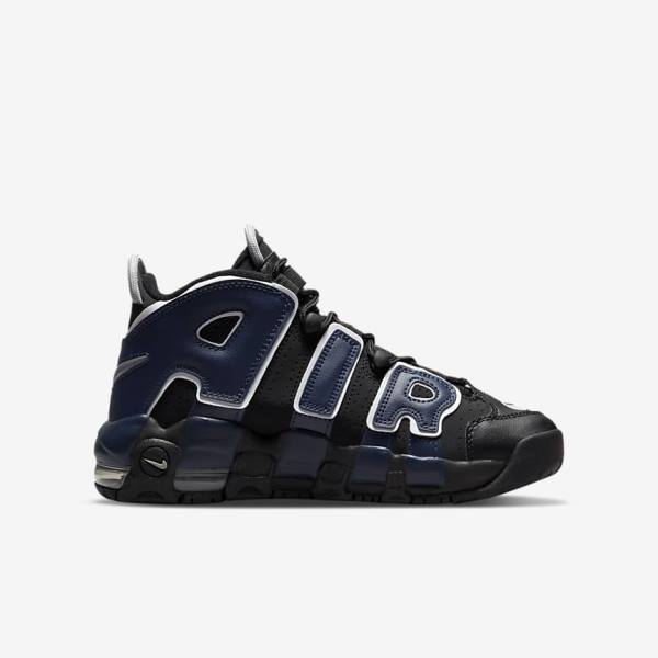 Black / Navy / White / Red Kids' Nike Air More Uptempo Older Sneakers | NK289KTA