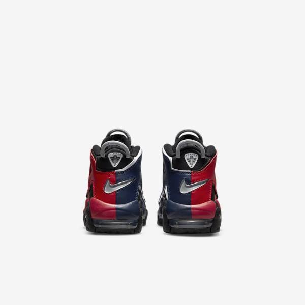 Black / Navy / White / Red Kids' Nike Air More Uptempo Older Sneakers | NK289KTA