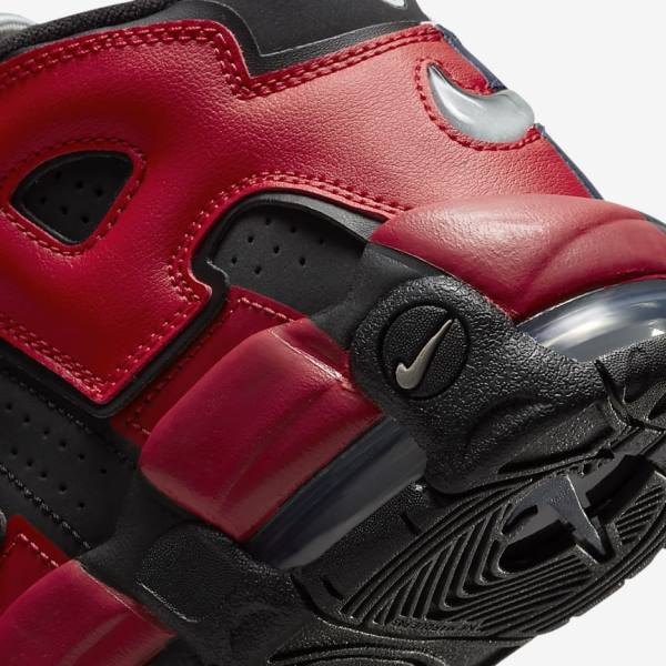 Black / Navy / White / Red Kids' Nike Air More Uptempo Older Sneakers | NK289KTA