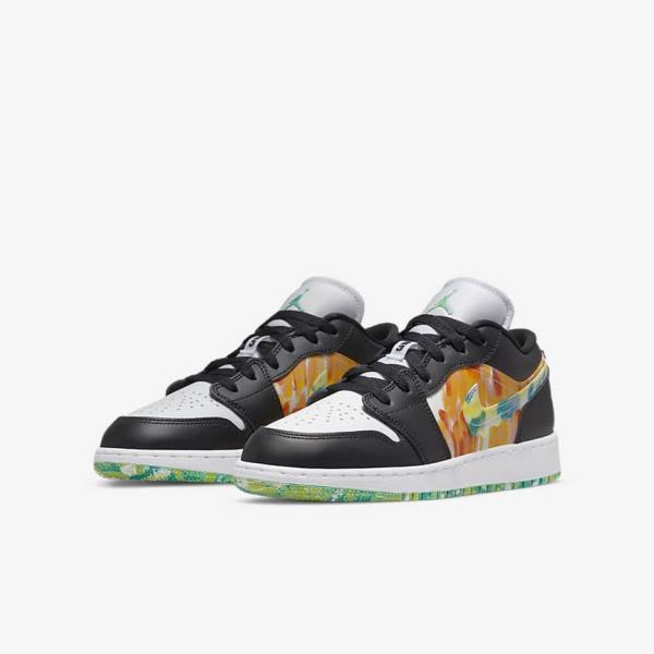 Black / Orange / White Kids' Nike Air Jordan 1 Low SE Older Jordan Shoes | NK270HYR