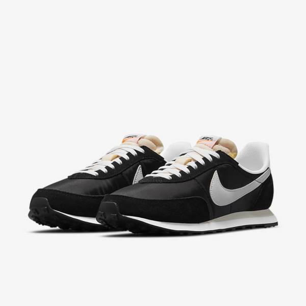 Black / Orange / White Men's Nike Waffle Trainer 2 Sneakers | NK954JTS