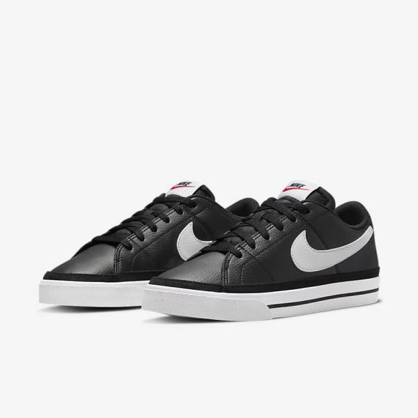 Black / Orange / White Women's Nike Court Legacy Next Nature Sneakers | NK235DZU