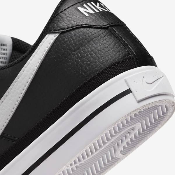 Black / Orange / White Women's Nike Court Legacy Next Nature Sneakers | NK235DZU