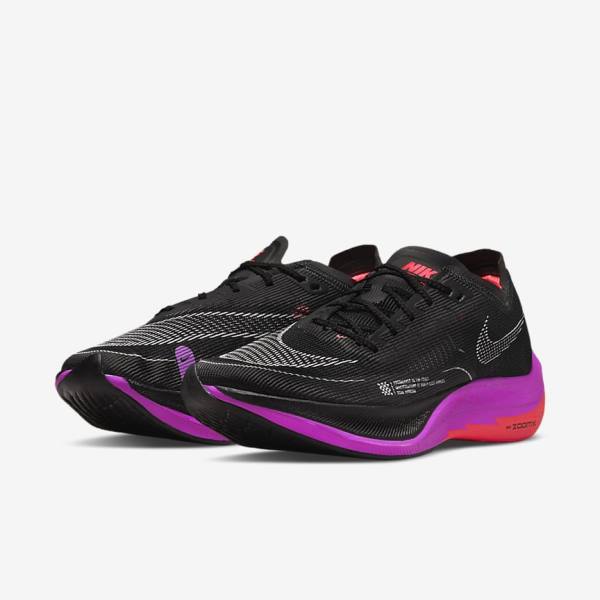 Black / Purple / Grey / Red Men's Nike ZoomX Vaporfly Next% 2 Road Racing Running Shoes | NK217LTN