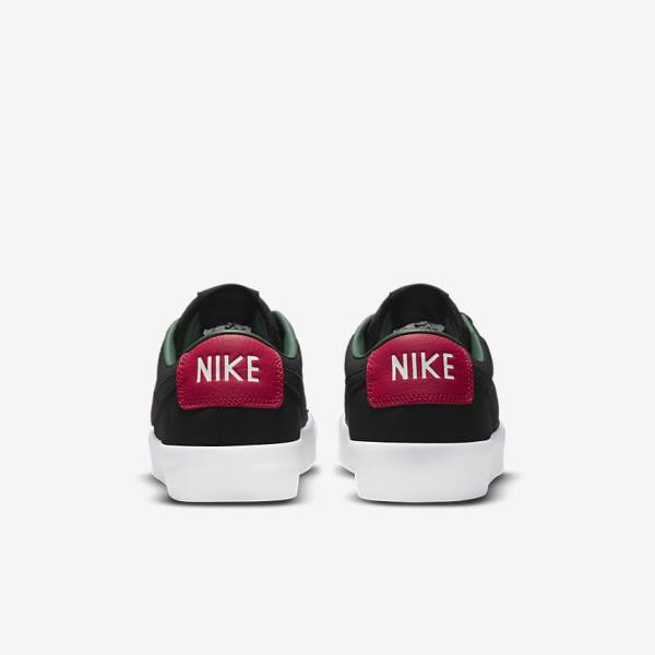 Black / Red / Black Women's Nike SB Zoom Blazer Low Pro GT Premium Sneakers | NK653BLY