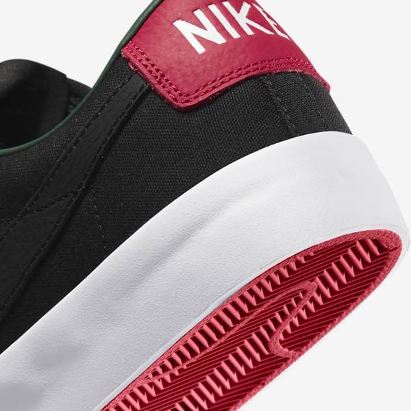 Black / Red / Black Women's Nike SB Zoom Blazer Low Pro GT Premium Sneakers | NK653BLY